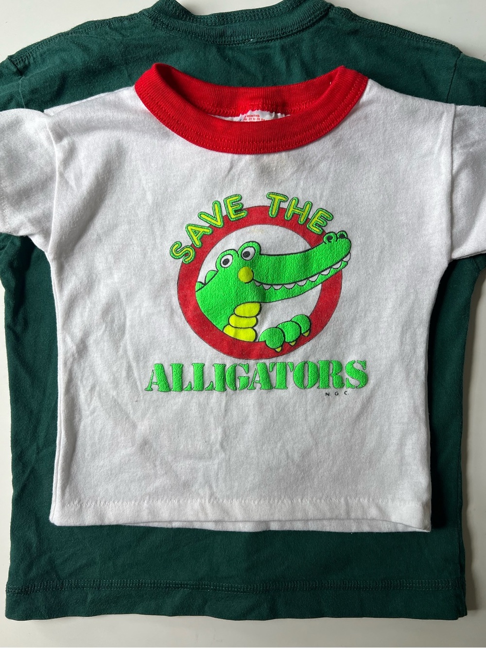 Vintage 90s Sears Kids & More Save the Alligators Tee